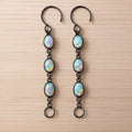 Eclipse Triple Opal Cascade Drop Earrings