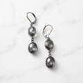 Midnight Moonstone Earrings