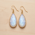 Celestial Tear Moonstone Earrings