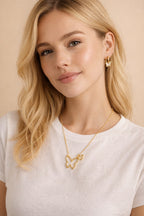 Flutter Double Butterfly Necklace
