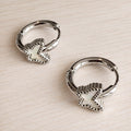 Mariposa Mother of Pearl Butterfly Hoop Earrings