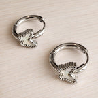 Mariposa Mother of Pearl Butterfly Hoop Earrings