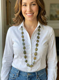 Wild Garden Moss Agate Necklace