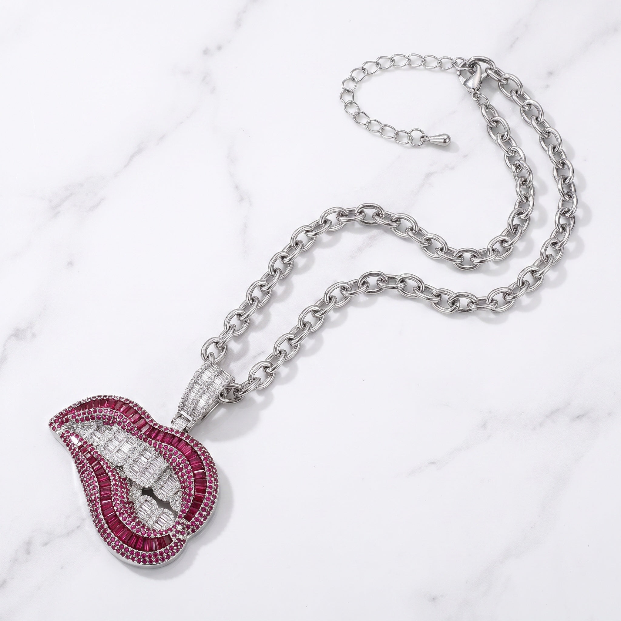 Crimson Spark Necklace