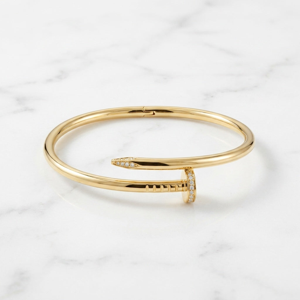 Golden edge Nail Bracelet