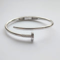 Sterling Silver Nail Bracelet