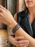 Noir Triple Strand Oxidized Chain Bracelet – Stainless Steel