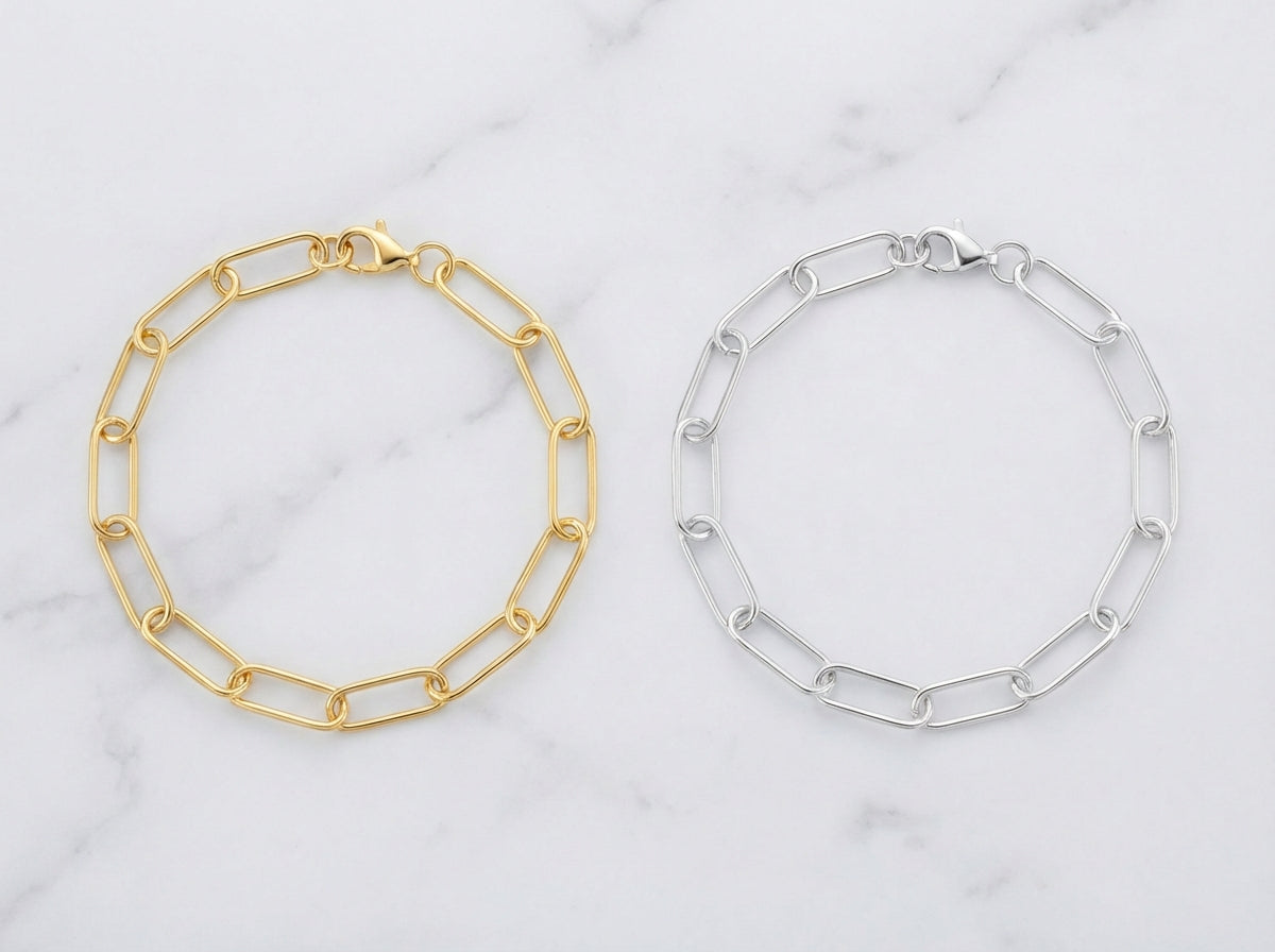 Maison Paperclip Chain Bracelet – Bold Oversized Links