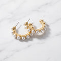 Pearl Halo Earrings