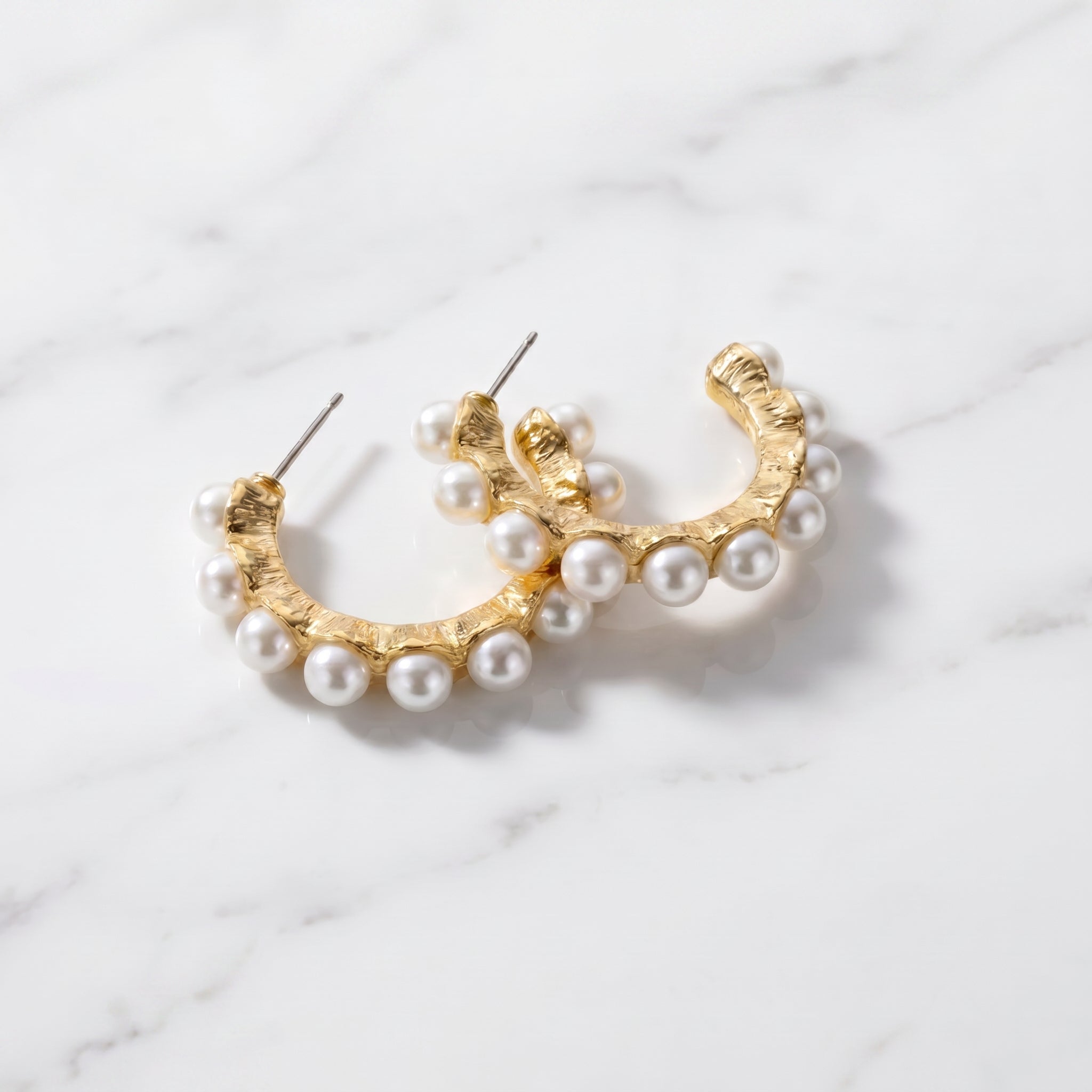 Pearl Halo Earrings