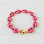 Marina Enamel Puffed Mariner Chain Bracelet