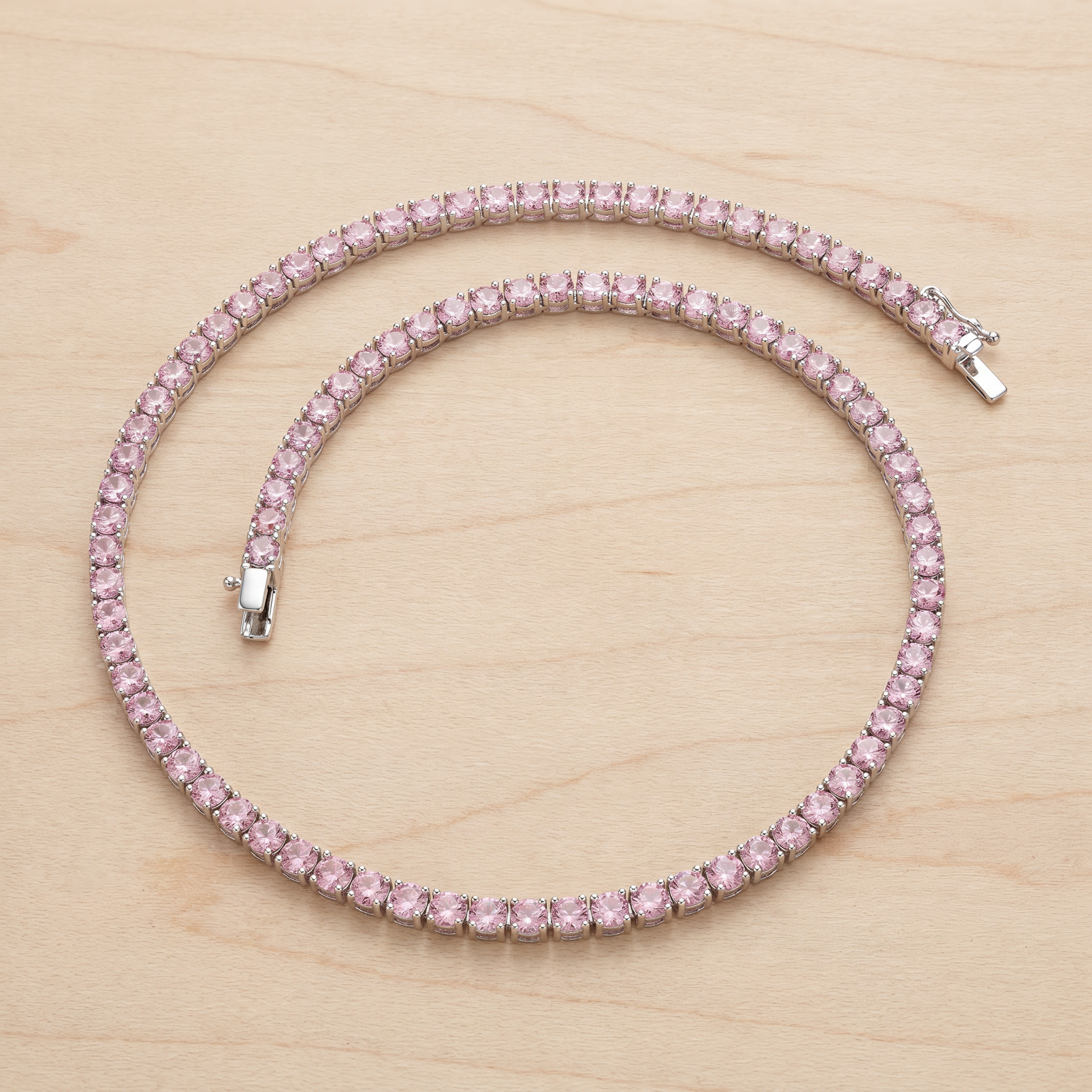 Rose Riviere Tennis Necklacve