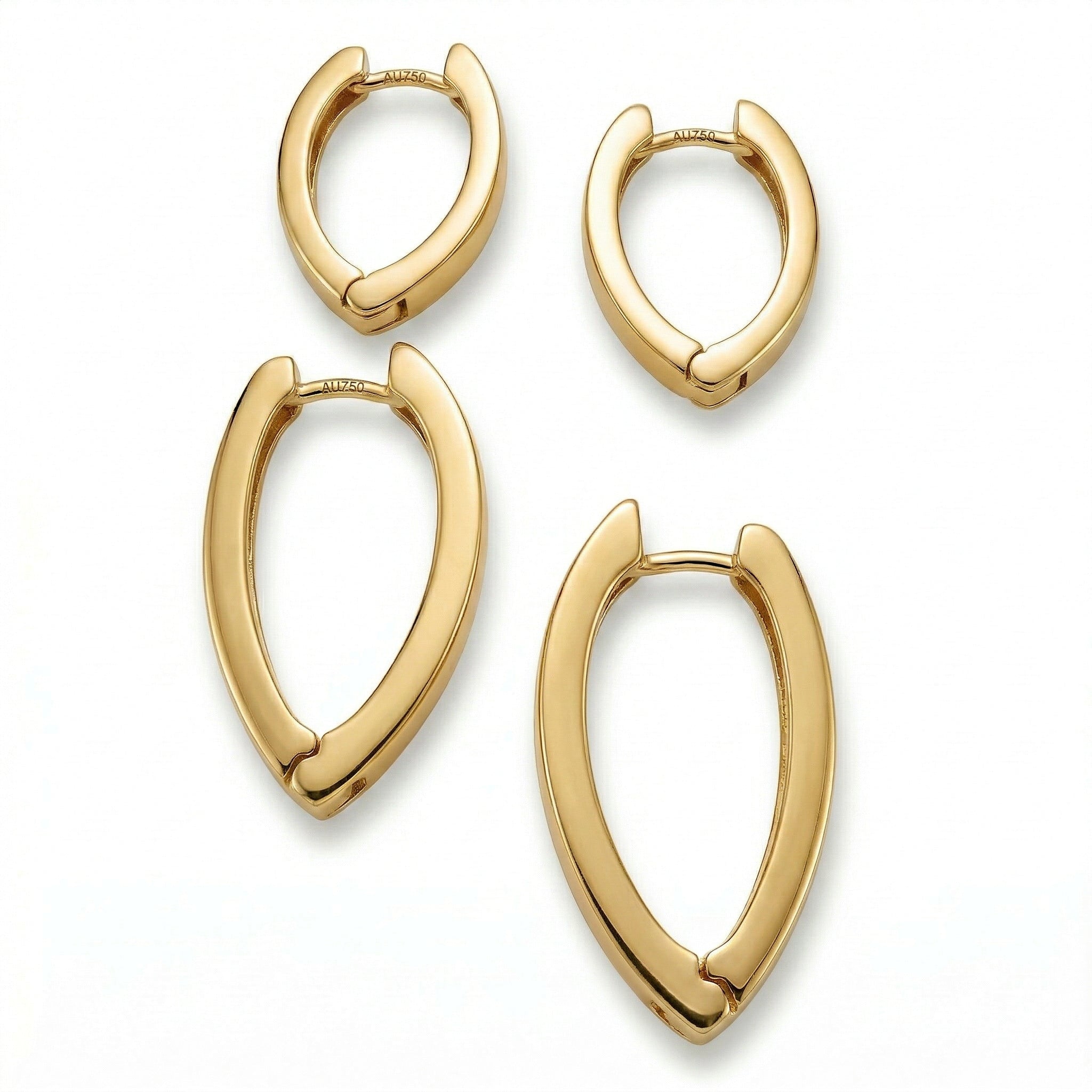 Éclat 24/7 Gold-Filled Oval Hoop Earrings  Size Options