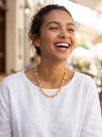 Proud Rainbow Pride Enamel Chain Necklace