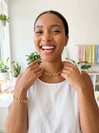 Joyful  Rainbow Pride Enamel Chain Bracelet