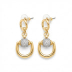 Equestrian Horseshoe Earrings - Gold & Silver