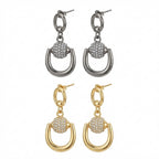 Equestrian Horseshoe Earrings - Gold & Silver