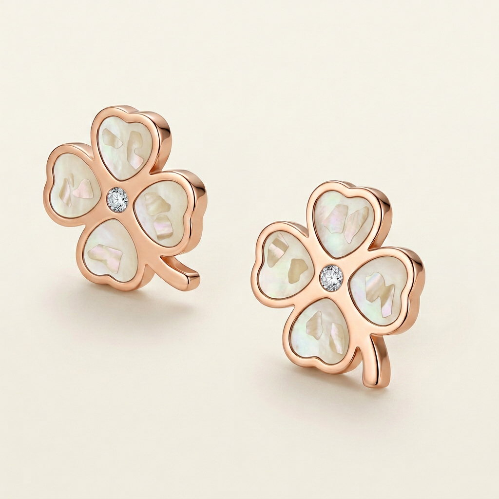 Éclat Clover Stud Earrings