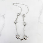 Snaffle Horse Bit Station Necklace