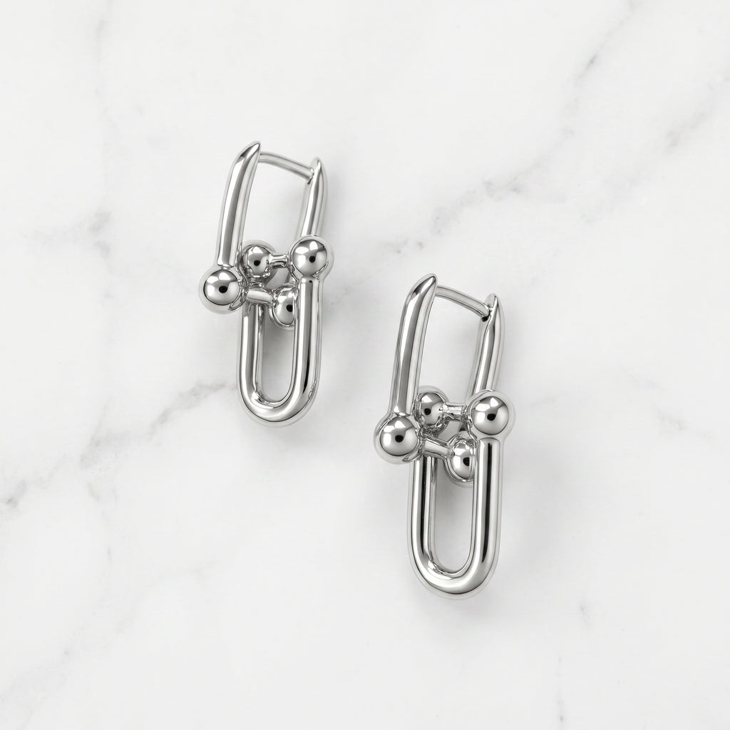 Stirrup Charm Earrings