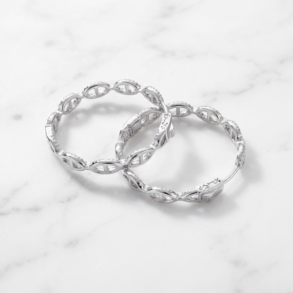 Lustria Spark Hoop Earrings