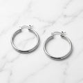 Silver Ease Hoops