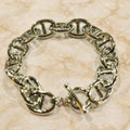 Harbor Anchor Chain Bracelet with Toggle Closure