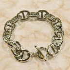 Harbor Anchor Chain Bracelet with Toggle Closure