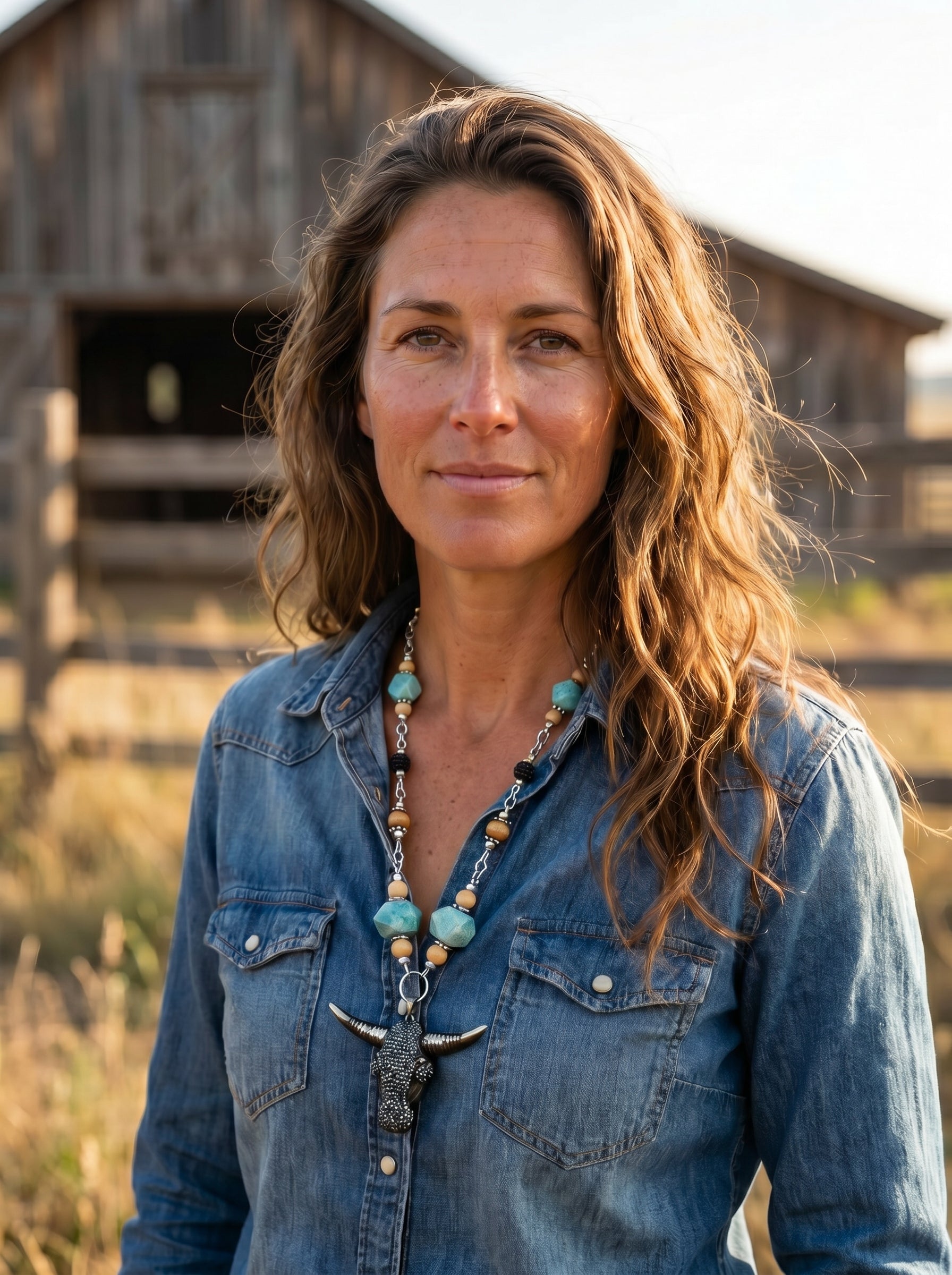 Silver Mesa Longhorn Necklace