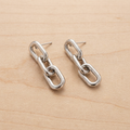 Roma Paperclip Chain Link Drop Earrings