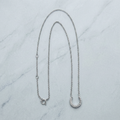 Delicate Rope & Simulated Diamond Horseshoe Necklace
