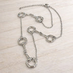 Snaffle Horse Bit Station Necklace