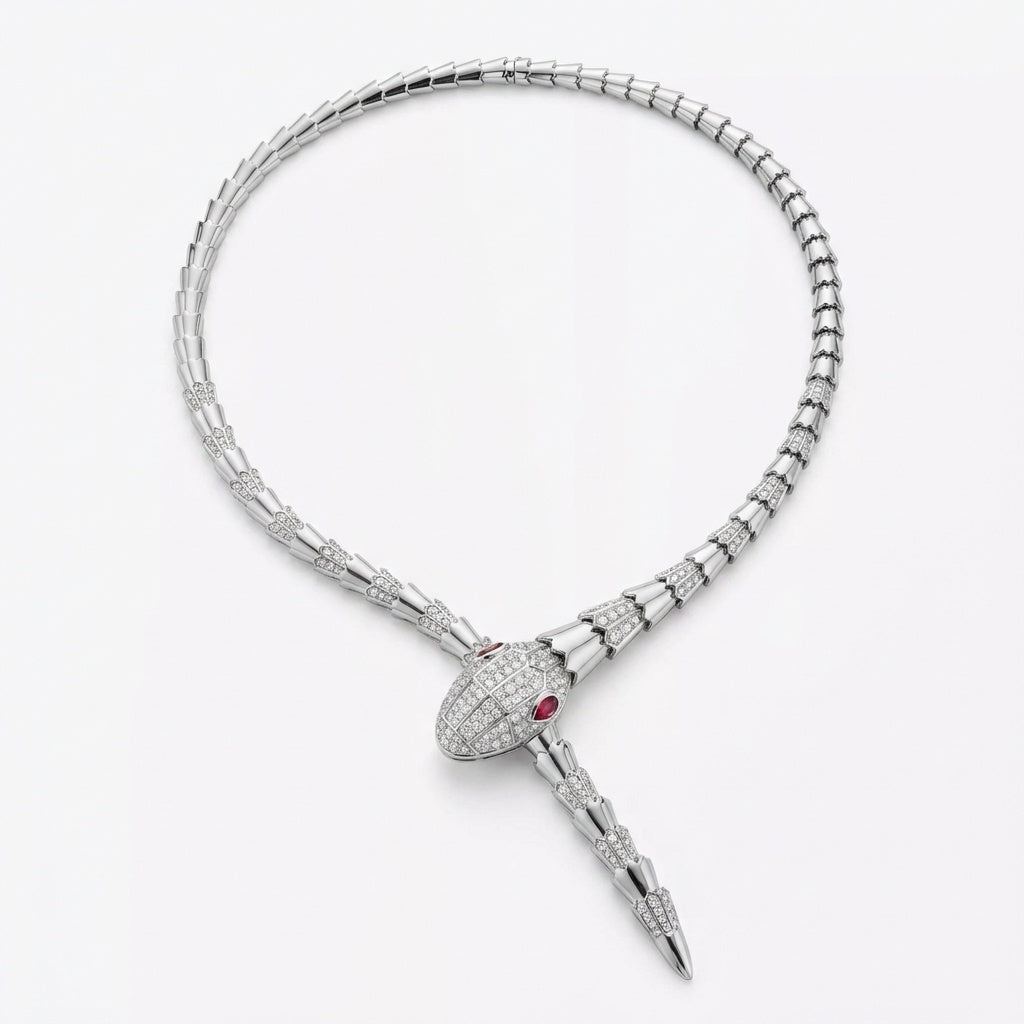 Ouroboros Snake Necklace  Symbol of Metamorphosis