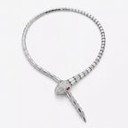 Ouroboros Snake Necklace  Symbol of Metamorphosis