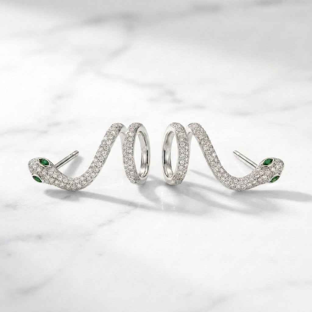 Coil Serpentine Earrings