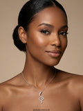 Pavé Serpent Snake Pendant Necklace