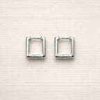 Square Huggie Hoop Earrings