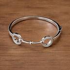 Snaffle Bit Pavé Bangle Bracelet