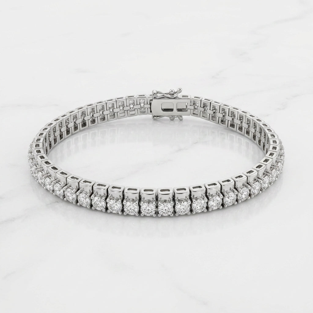 Halo Line Tennis Bracelets