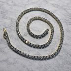Éclat Tennis Necklace – 14K Gold Fill & Simulated Diamonds