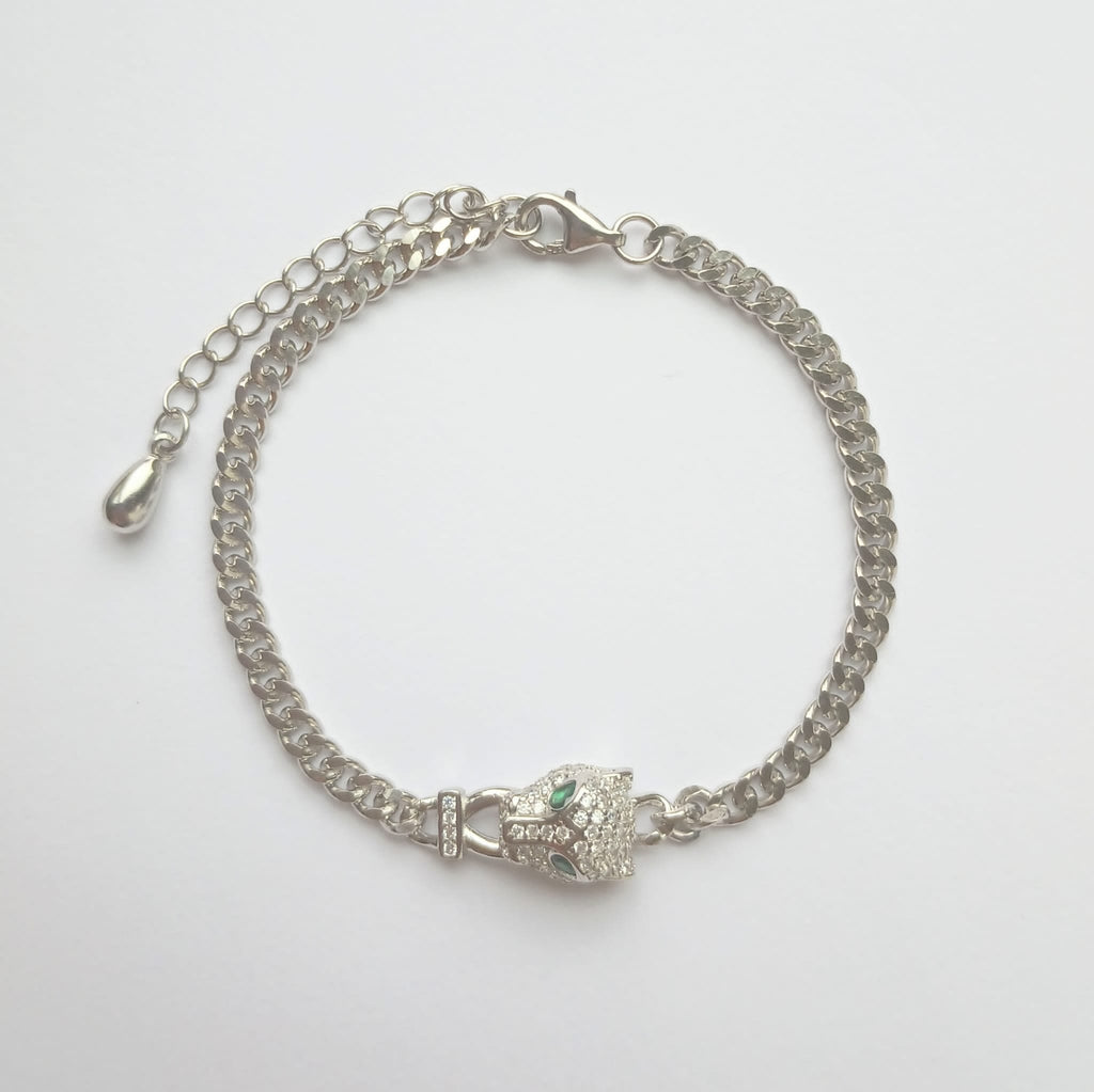 Tourmaline Eyed Panther Bracelet