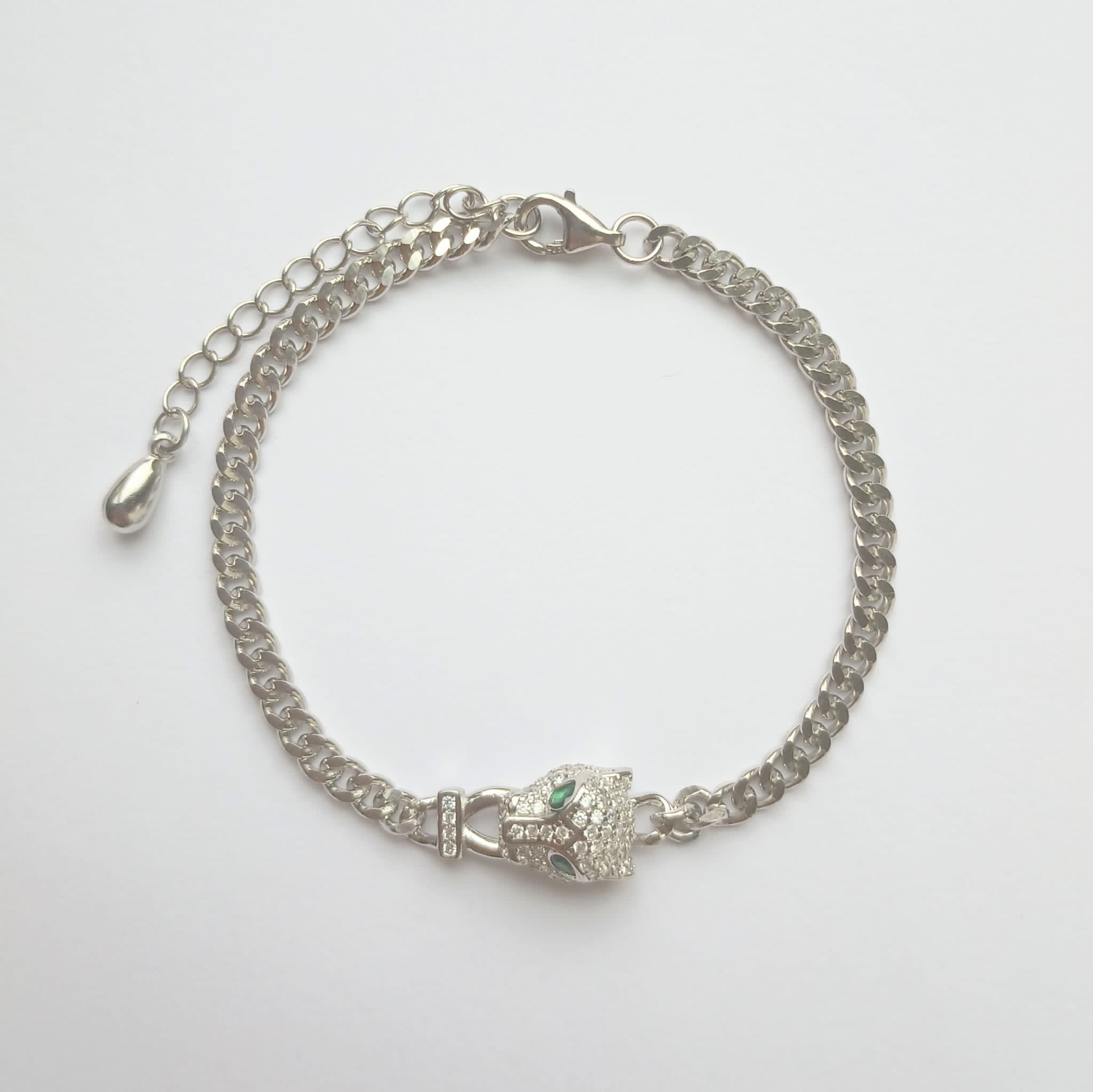 Tourmaline Eyed Panther Bracelet
