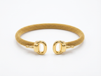 Equestrian D-Ring Mesh Cuff Bracelet
