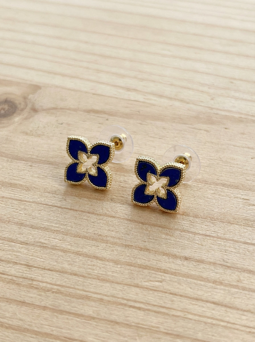 Stella Fiore Quatrefoil Stud Earrings