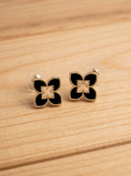 Stella Fiore Quatrefoil Stud Earrings