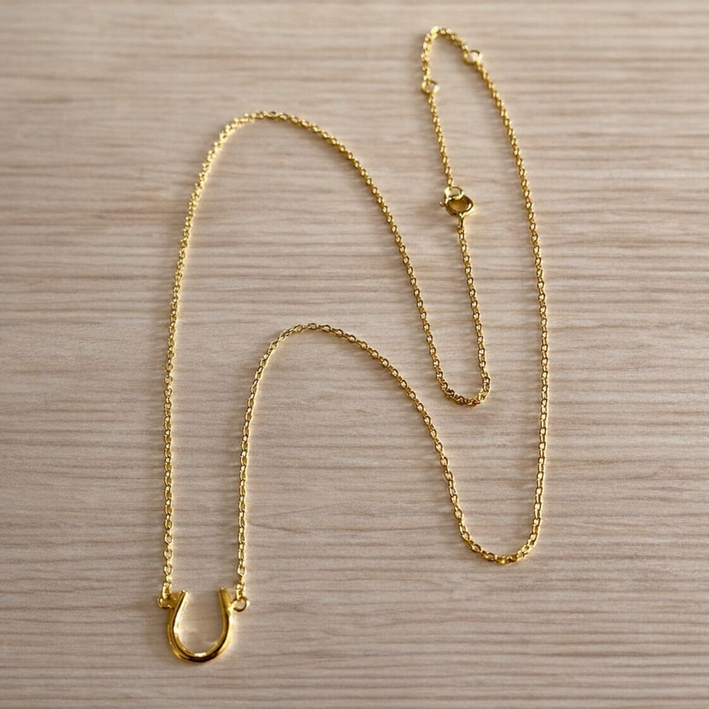 Lucky Horseshoe Pendant Necklace