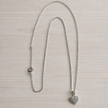 Small Heart Simulated Diamonds Necklace