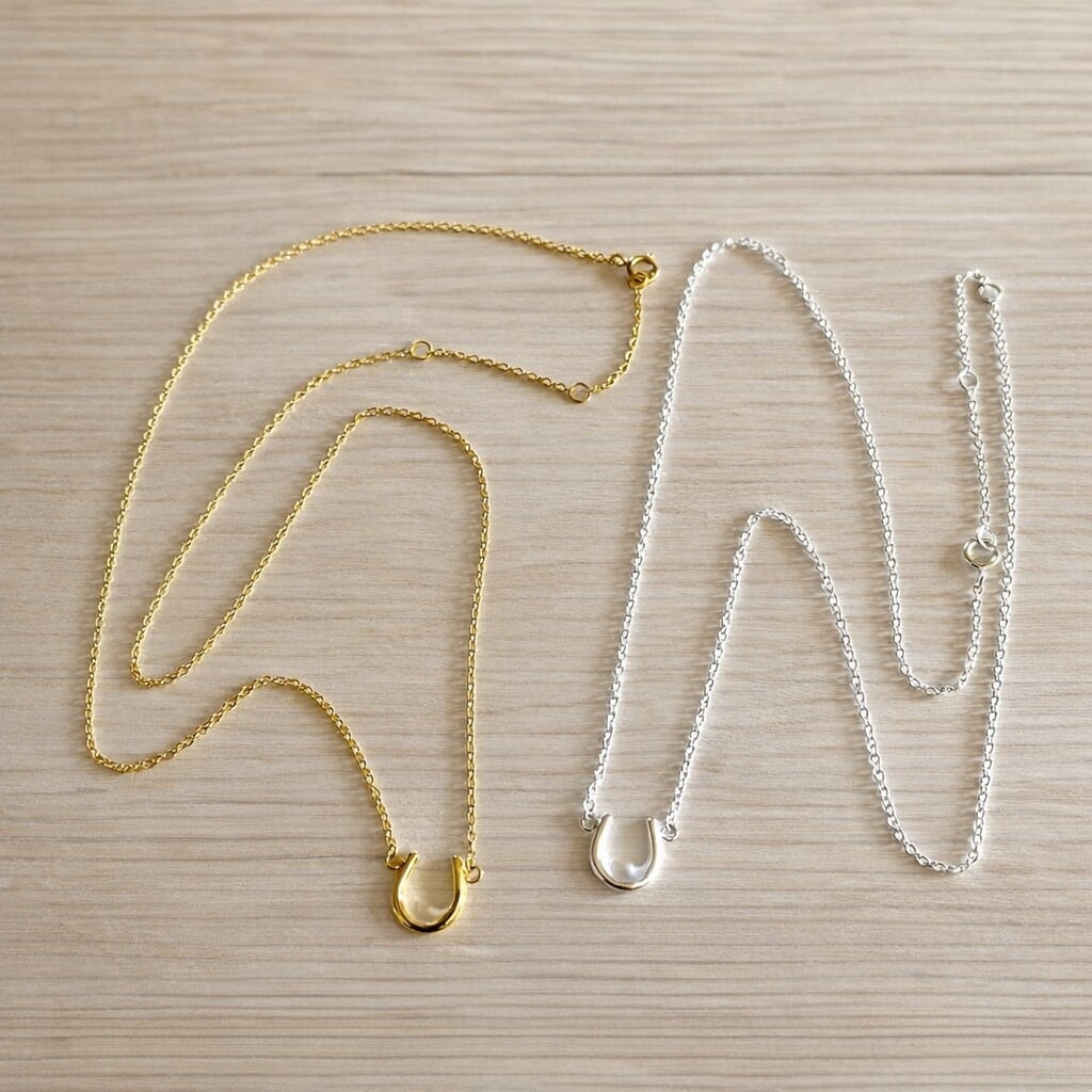 Lucky Horseshoe Pendant Necklace