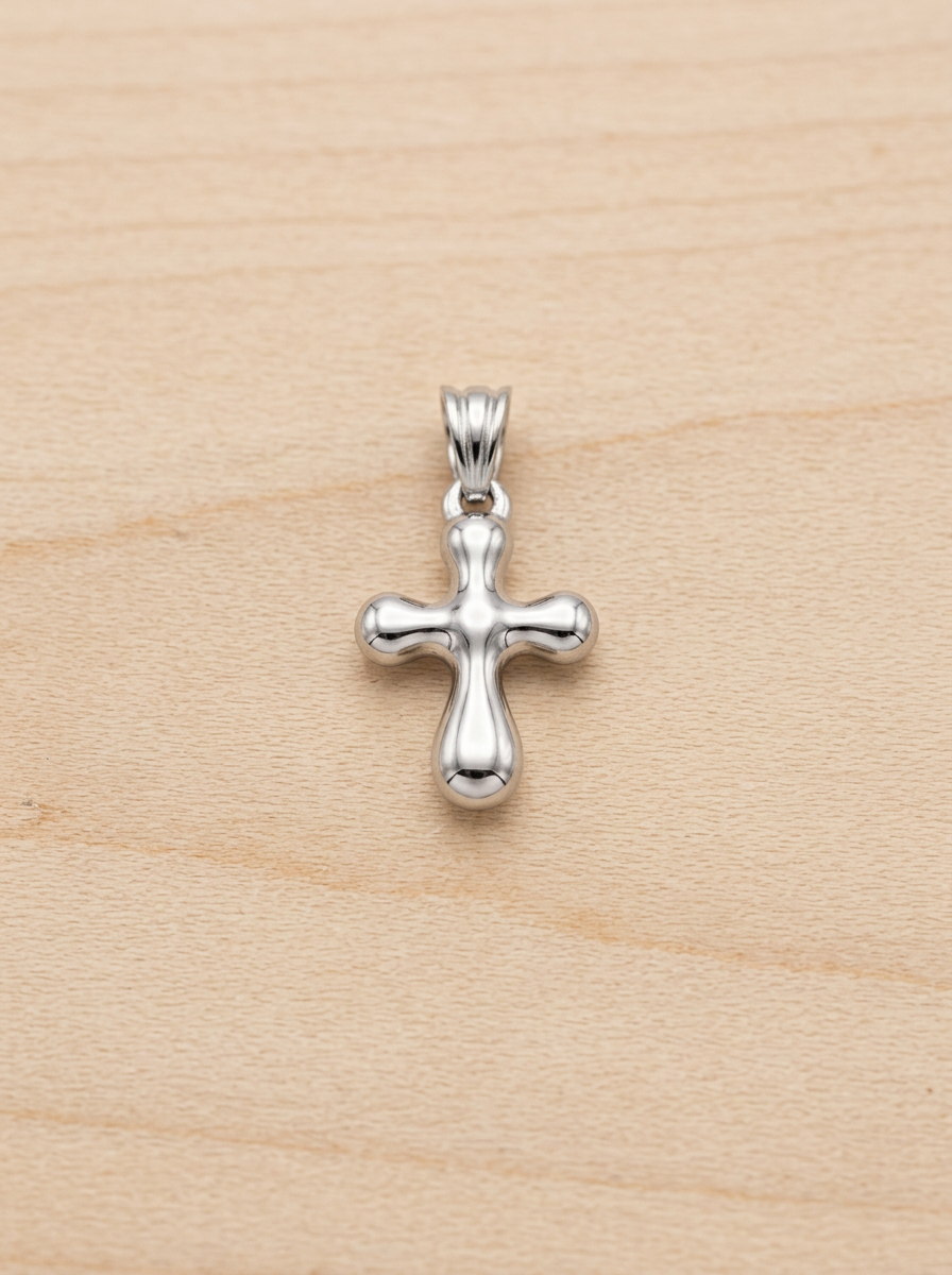 Divino Bubbly Organic Cross Pendant