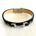 Small Snaffle Bit and Leather Bracelets